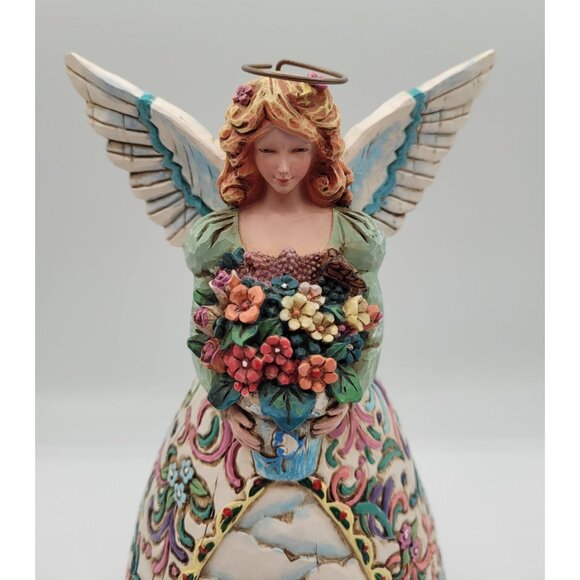 Jim Shore Heartwood Creek Angel Figurine "New Beginnings" CL1674 9 Inches Hand-P - Picture 2 of 9